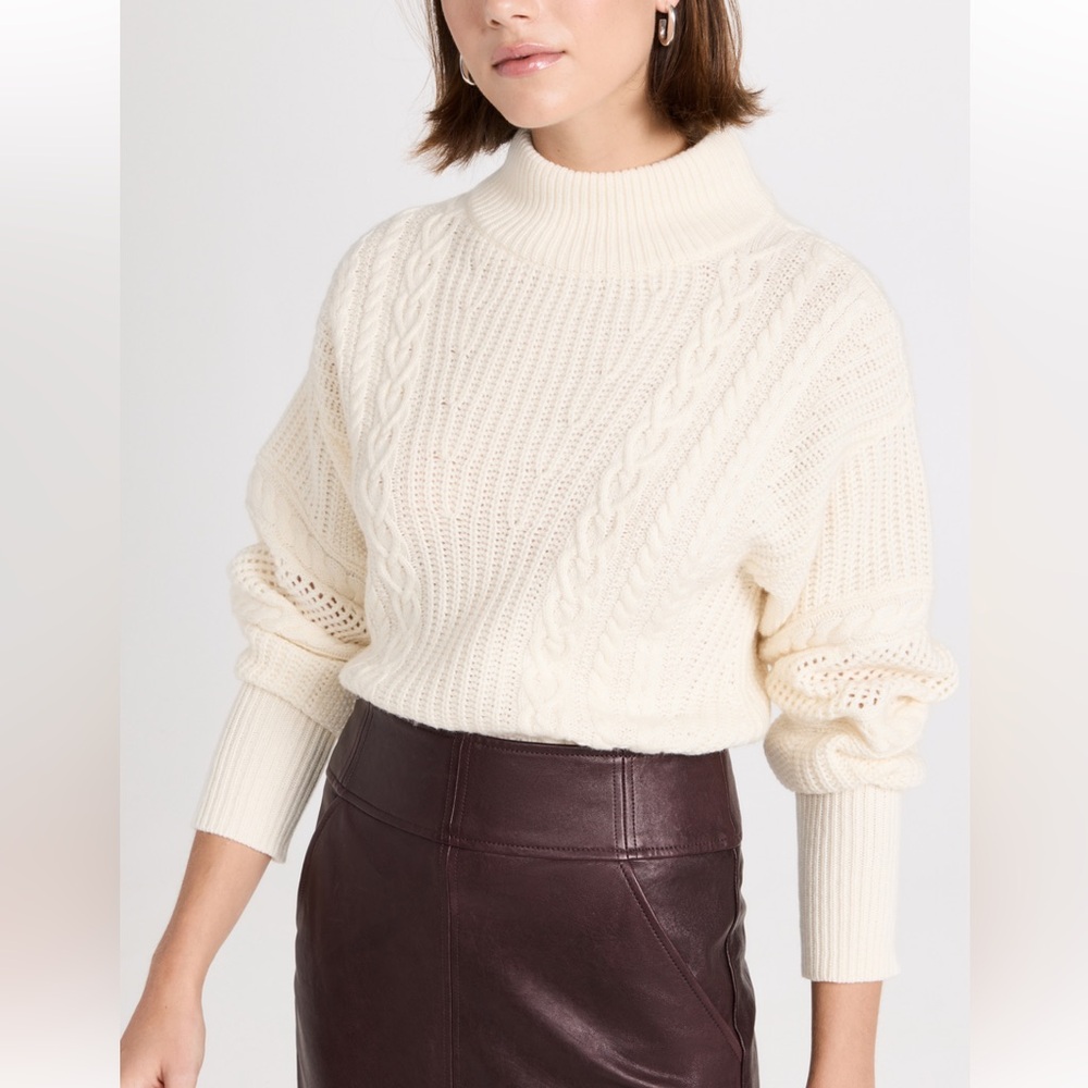 Veronica Beard Bertilda Cable Knit Sweater
